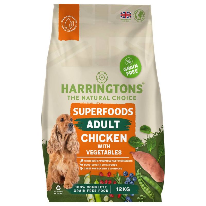 Harringtons Adult Grain Free with Superfoods Dry Dog Food - Chicken review