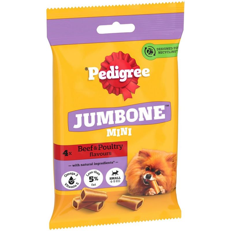 Pedigree ® JUMBONE™ Mini Adult Small Dog Treats Beef & Poultry review