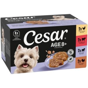 Cesar Senior 8+ Trays Chunks in Jelly