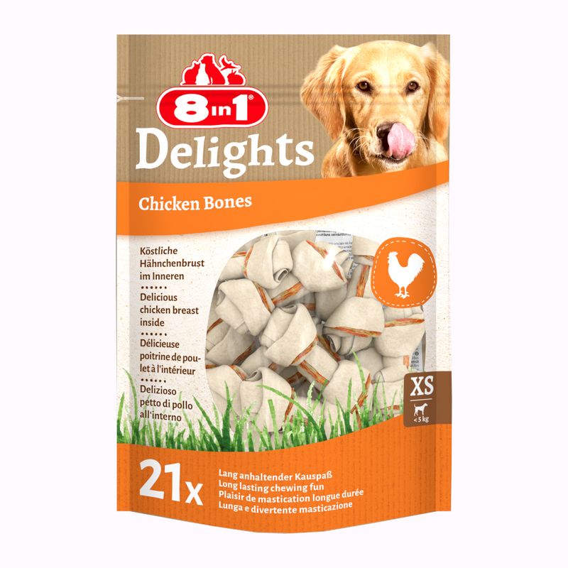 8in1 Delights Chew Bones - Chicken review