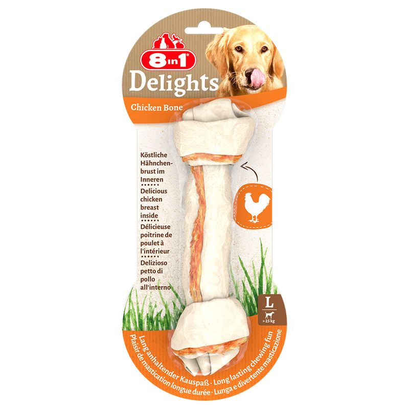 8in1 Delights Chew Bones - Chicken review
