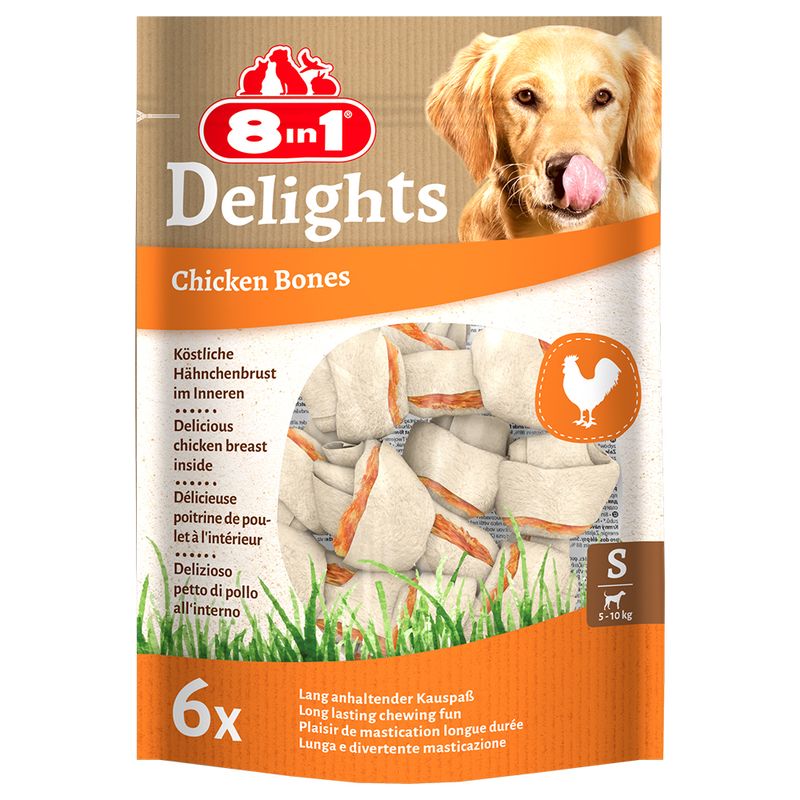 8in1 Delights Chew Bones - Chicken review
