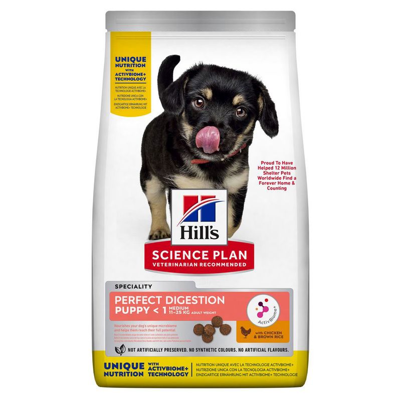 Hill’s Perfect Digestion Puppy <1 Medium with Chicken & Brown Rice review