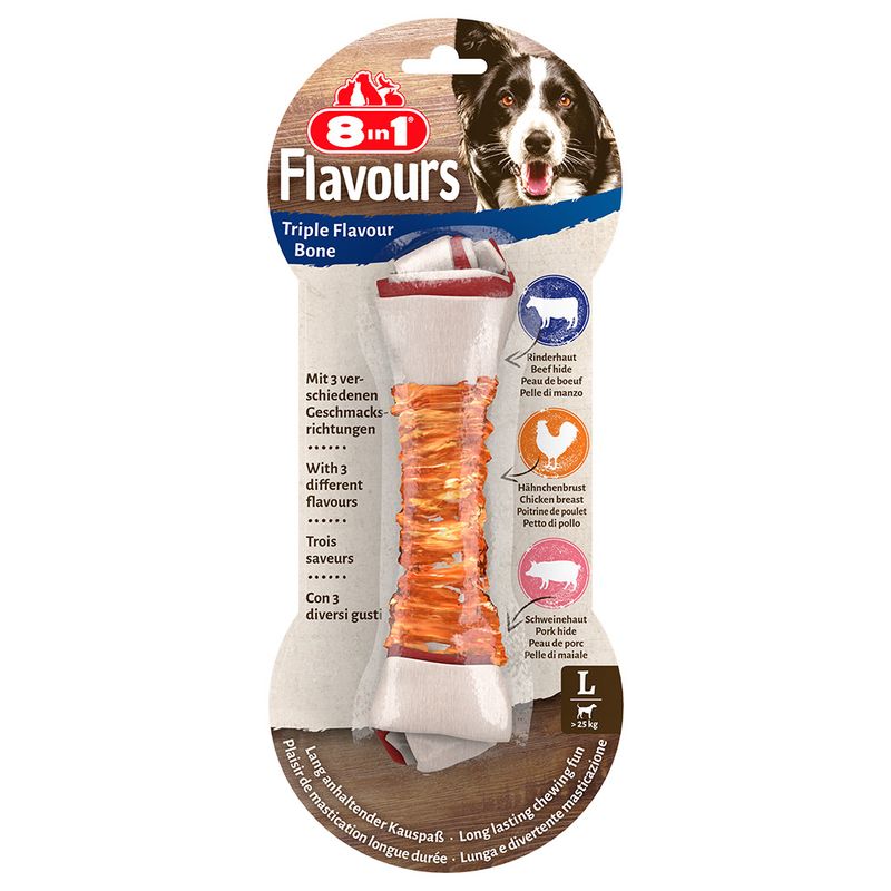 8in1 Triple Flavour Chew Bones L review