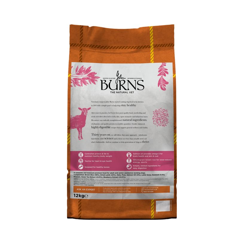 Burns Working Alert Assistance - Lamb & Brown Rice review