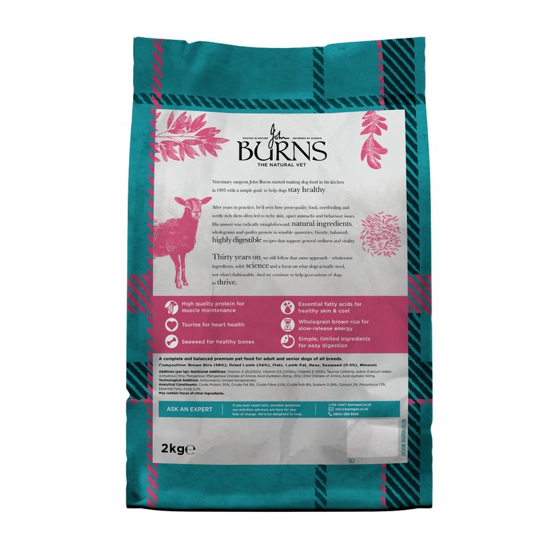 Burns ​​​​​​​Burns Adult & Senior Original - Lamb & Brown Rice review