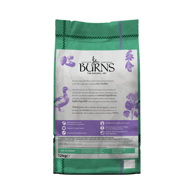 Burns Adult & Senior Sensitive Grain-Free - Duck & Potato review