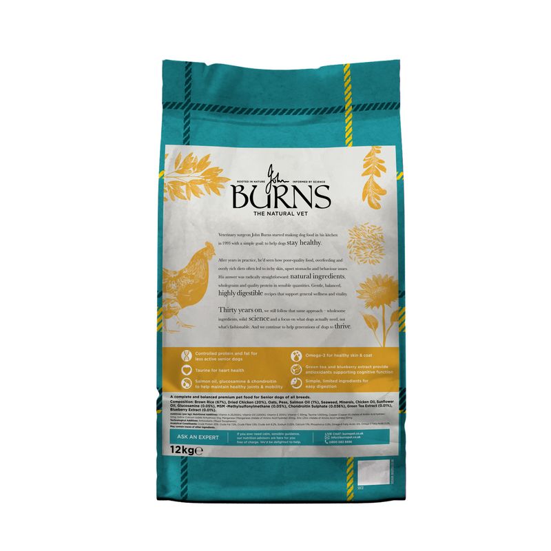 Burns Senior Original - Chicken & Brown Rice review