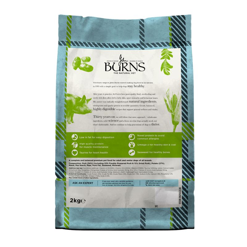 Burns Adult & Senior Sensitive - Pork & Potato review