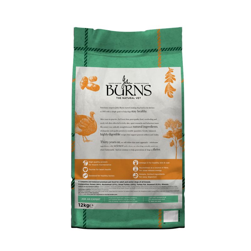 Burns Adult & Senior Sensitive Grain-Free - Turkey & Potato review
