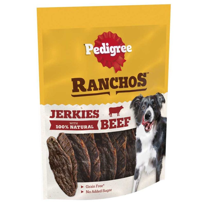 Pedigree Adult Ranchos Jerkies Dog Chew Treat Beef Flavour review