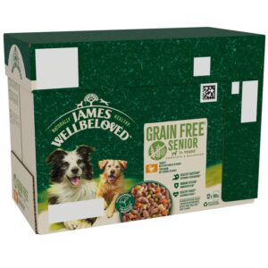 James Wellbeloved Senior Hypoallergenic Grain Free Pouches - Turkey in Gravy