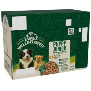James Wellbeloved Puppy & Junior Hypoallergenic Pouches - Turkey in gravy
