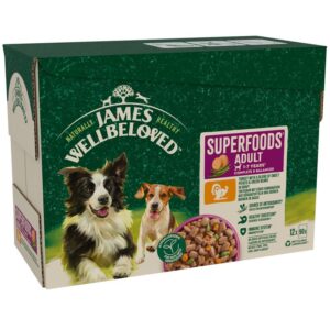 James Wellbeloved Adult Hypoallergenic Superfoods Pouches - Turkey in Gravy