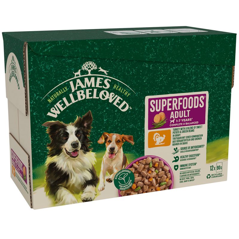 James Wellbeloved Adult Hypoallergenic Superfoods Pouches - Turkey in Gravy review