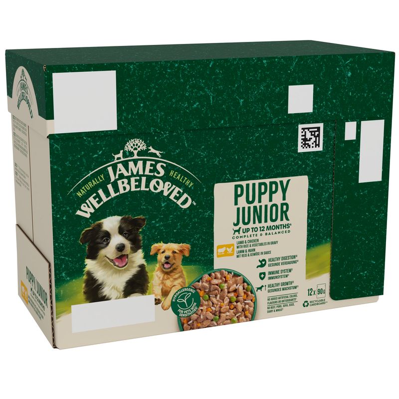 James Wellbeloved Puppy & Junior Hypoallergenic - Lamb & Chicken in Gravy review