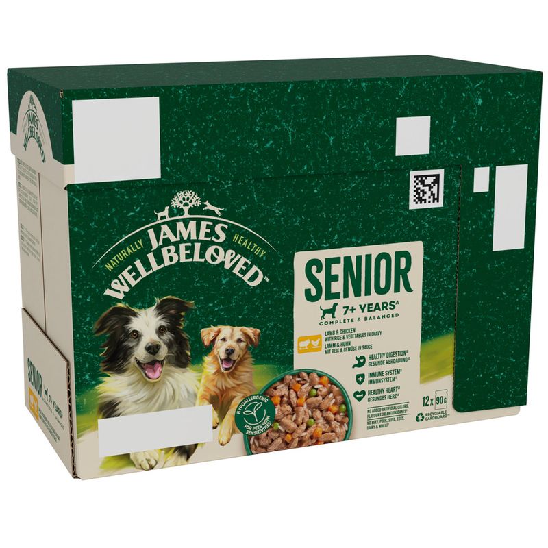 James Wellbeloved Senior Hypoallergenic Pouches - Lamb & Chicken in gravy review