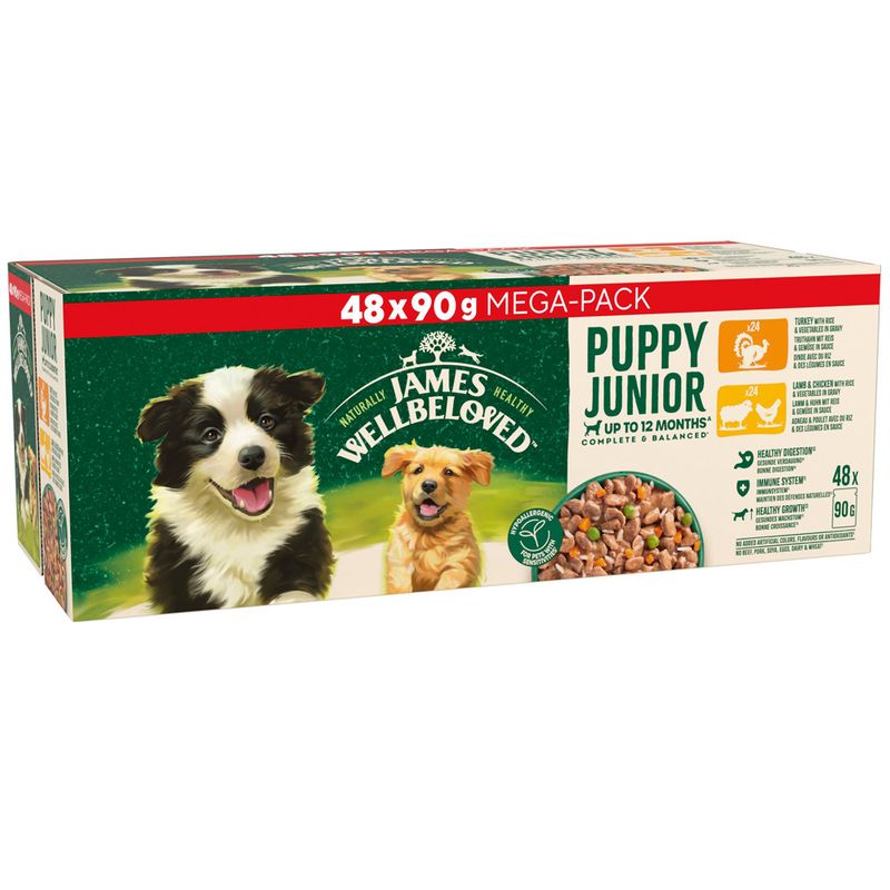 James Wellbeloved Puppy & Junior Hypoallergenic Pouches - Turkey, Lamb & Chicken in Gravy review