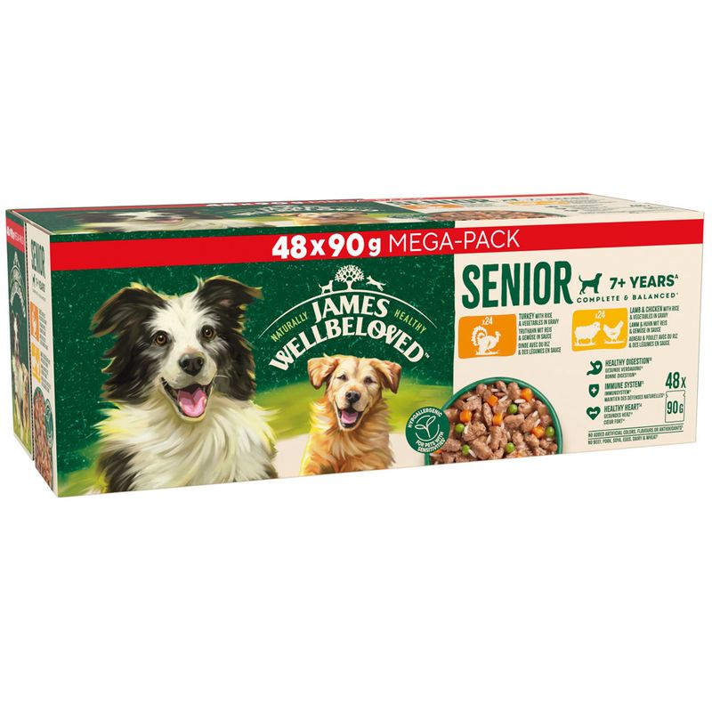 James Wellbeloved Senior Hypoallergenic Pouches - Turkey, Lamb & Chicken in Gravy review