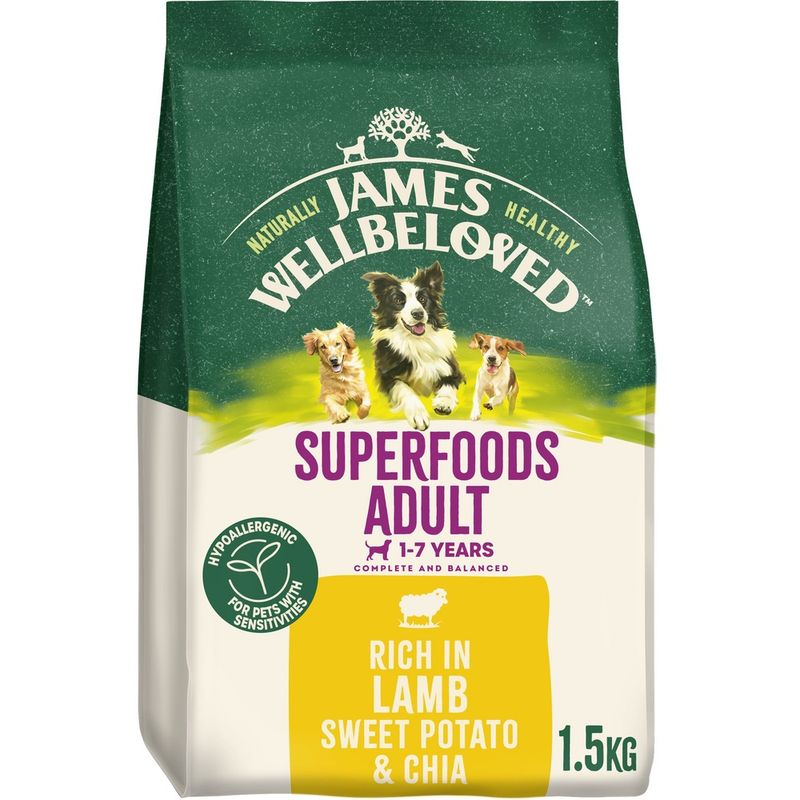 James Wellbeloved Adult Hypoallergenic Superfoods - Lamb with Potato & Chia review