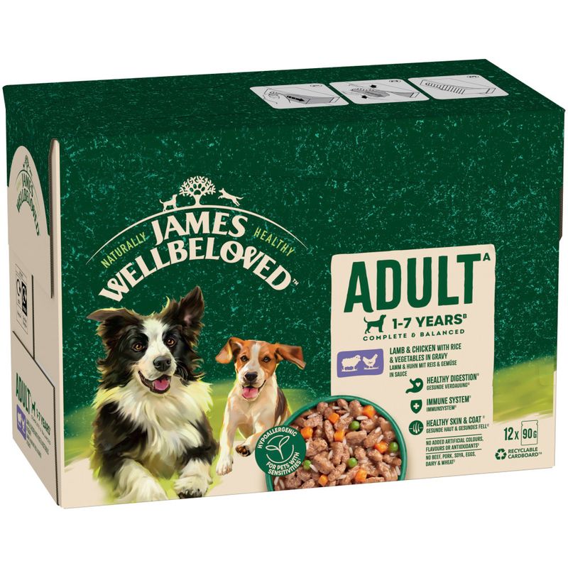 James Wellbeloved Adult Hypoallergenic Pouches - Lamb & Chicken with Rice review