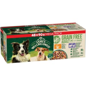 James Wellbeloved Adult Hypoallergenic Grain Free Pouches - Mixed Selection