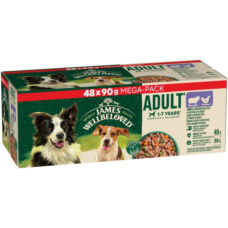 James Wellbeloved Adult Hypoallergenic Pouches - Lamb & Chicken with Rice review