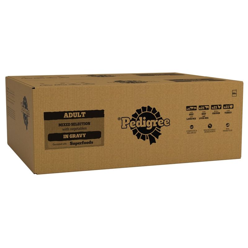 Pedigree Adult Pouches Mixed Selection in Gravy Mega Pack review