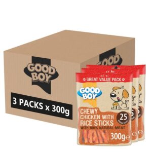 Good Boy Chewy Chicken with Rice Sticks