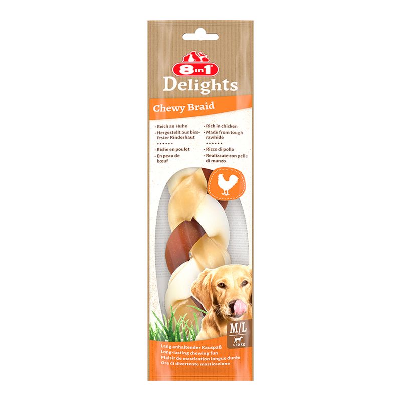 8in1 Delights Plaited Chew Chicken review