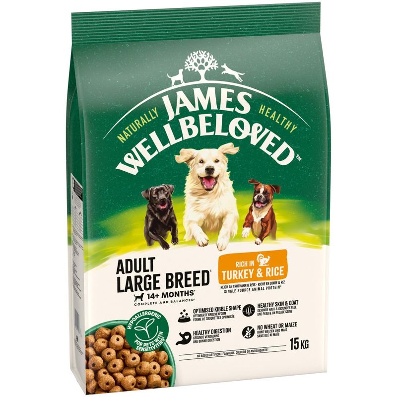 James Wellbeloved Adult Large Breed Dog Hypoallergenic Turkey & Rice review