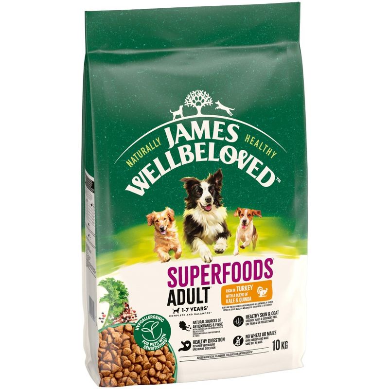 James Wellbeloved Adult Hypoallergenic Superfoods Turkey with Kale & Quinoa review