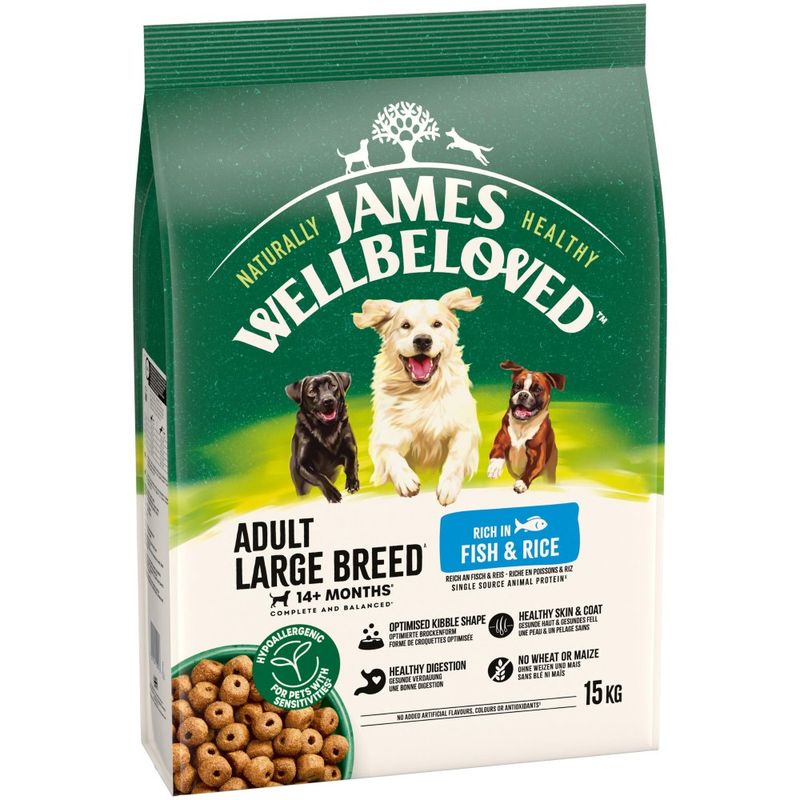 James Wellbeloved Adult Hypoallergenic Large Breed - Fish & Rice review