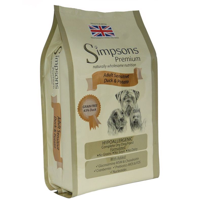 Simpsons Premium Sensitive Adult Dog - Duck & Potato review