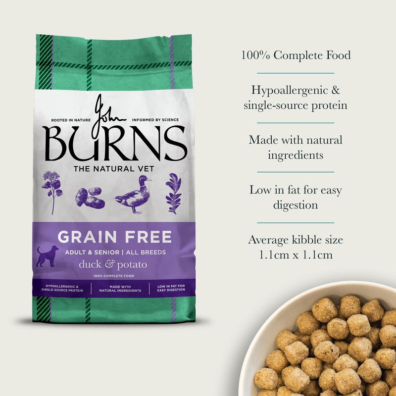 Burns Adult & Senior Sensitive Grain-Free - Duck & Potato review