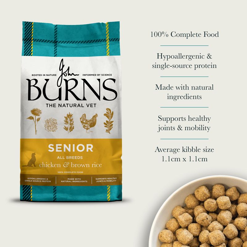Burns Senior Original - Chicken & Brown Rice review