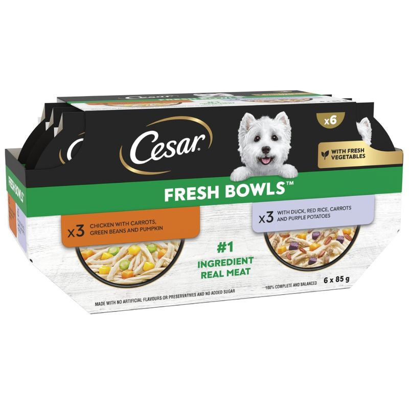 Cesar Fresh Bowls in Gravy Mixed Selection review
