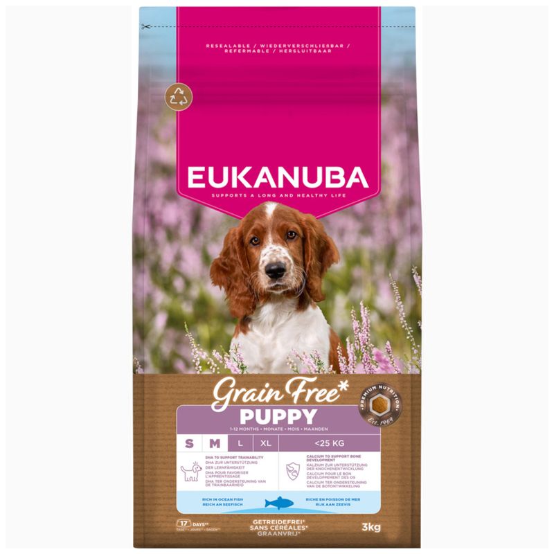 Eukanuba Grain Free Puppy Small & Medium Breed - Ocean Fish review