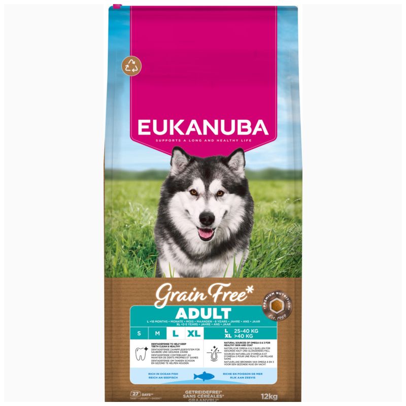 Eukanuba Grain Free Adult Large & Giant Breed Ocean Fish review