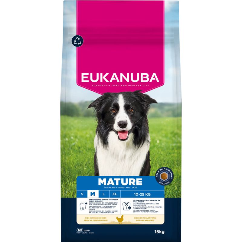 Eukanuba Premium Nutrition Mature Medium Breed Chicken review