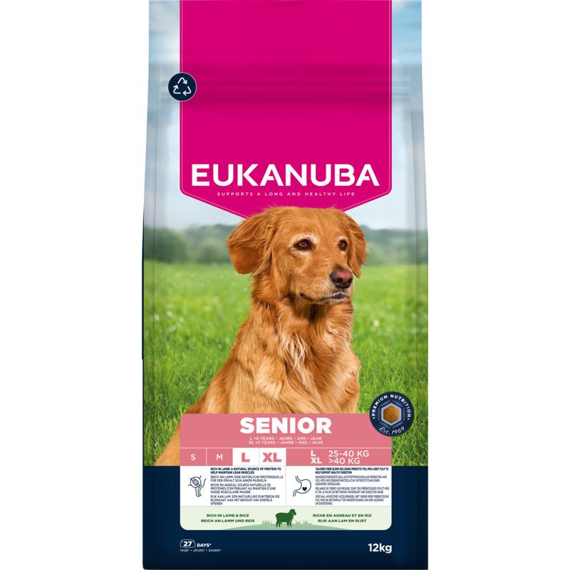 Eukanuba Premium Nutrition Senior Large & Giant Breed Lamb & Rice review