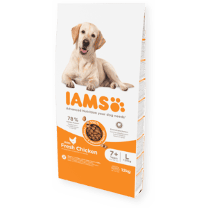 Iams Dry Food Senior Large Breed with Fresh Chicken
