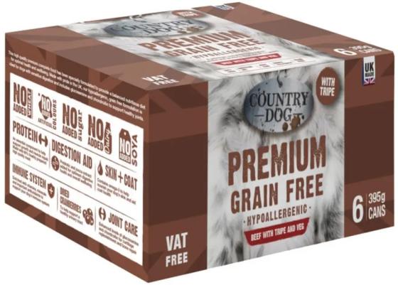 Country Dog Premium Grain Free Tins With Tripe review