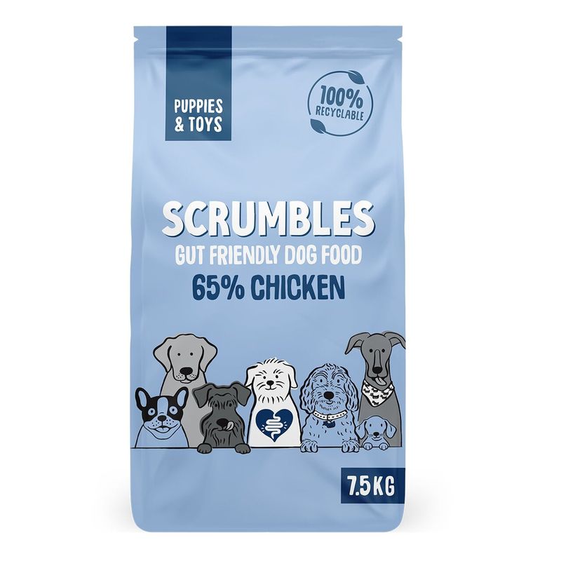 Scrumbles Puppies & Toys Chicken Dry Dog Food review
