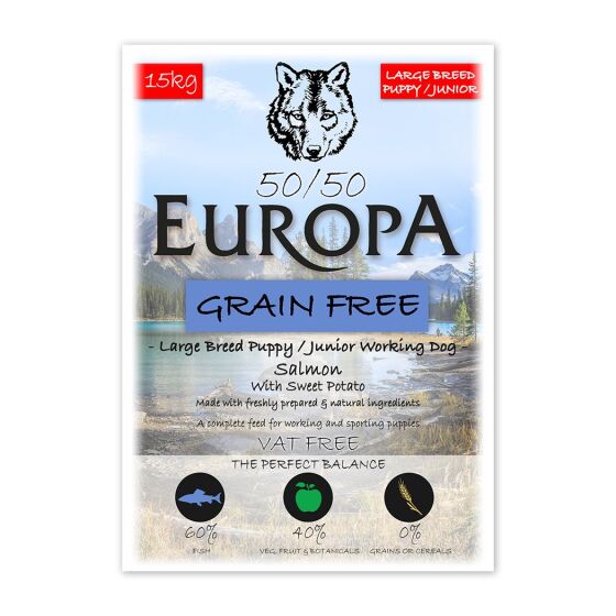 Europa 50/50 Grain Free Large Breed Puppy review