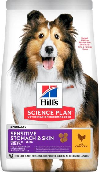 Hill’s Science Plan Adult 1+ Sensitive Stomach & Skin Medium review