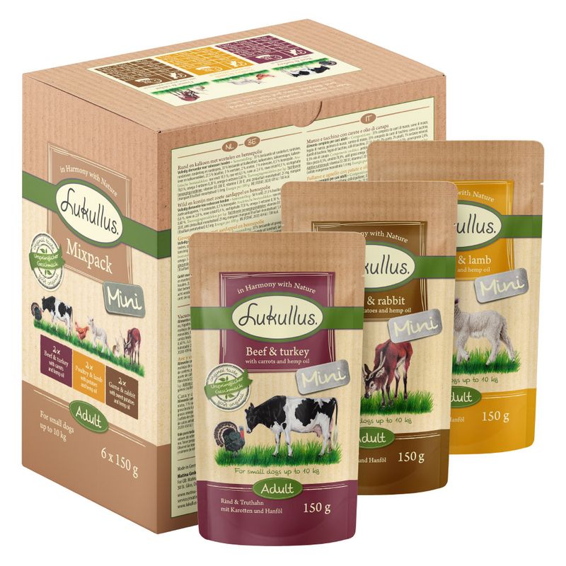Lukullus Natural Adult Mini Grain-free Pouches review