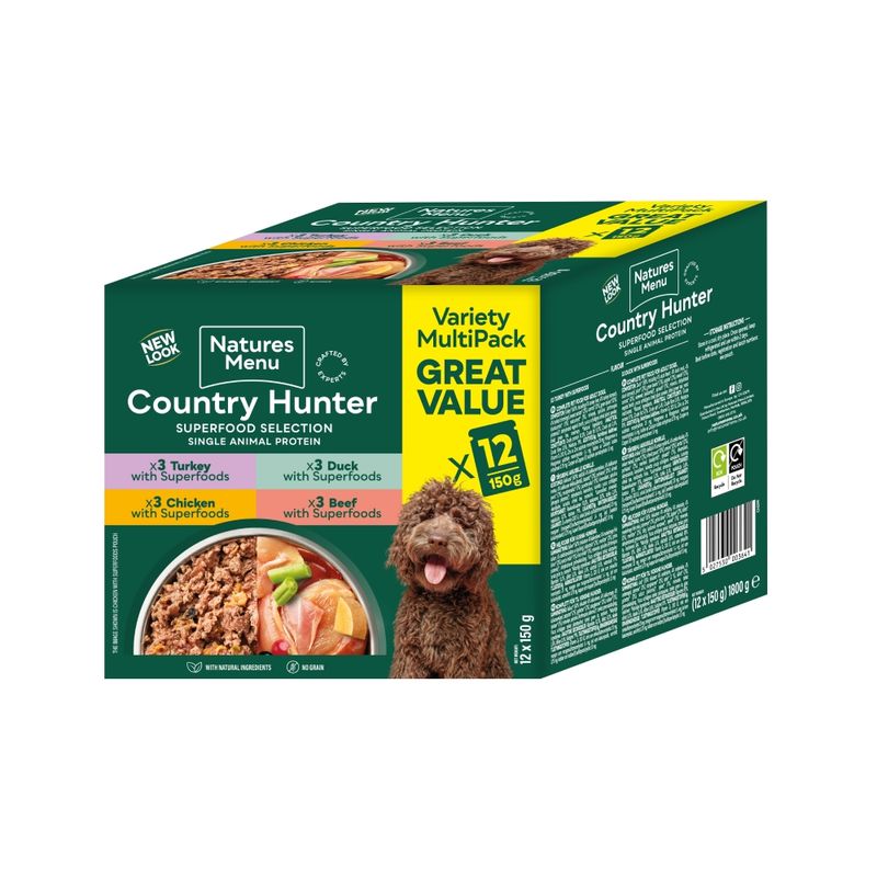 Natures Menu Country Hunter Superfood Selection Dog Pouches review