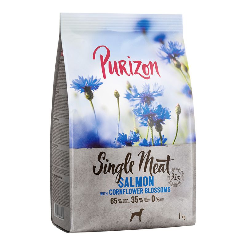 Purizon Single Meat Adult Dog - Grain-Free Salmon with Cornflower Blossoms review