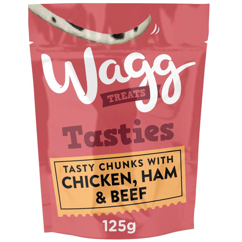 Waggs Wagg Tasties Tasty Chunks with Chicken, Ham & Beef review